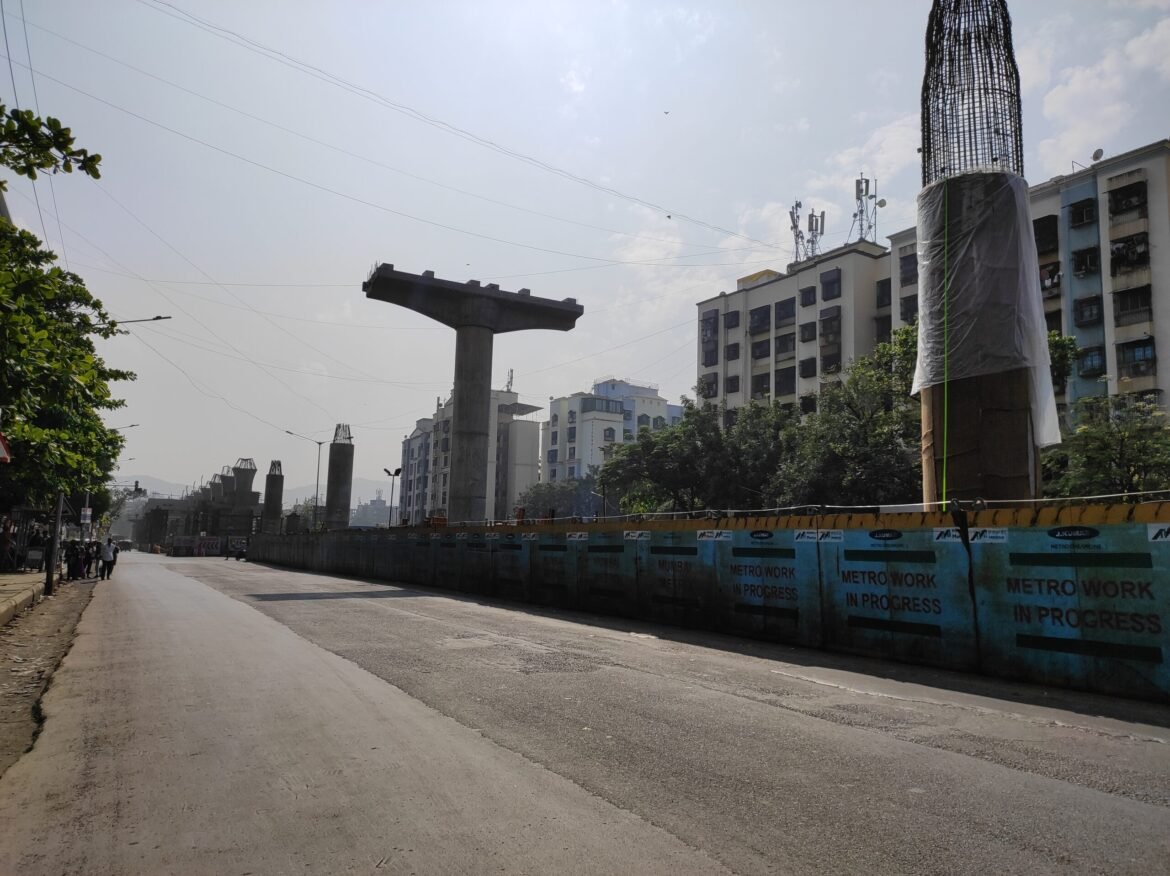 Mumbai metro Construction