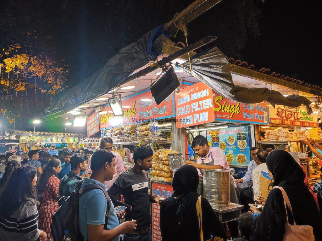 Girgaon Chowpatty Beach Food Stalls