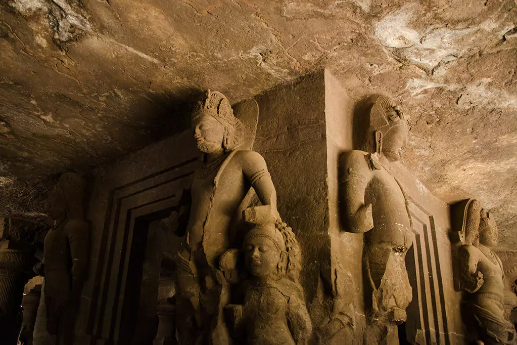 Elephanta Caves Wall Carving