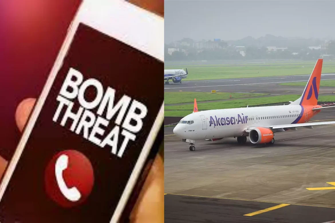 Bomb Threat on Akasa Airlines Flight from Mumbai to Varanasi Prompts Emergency Landing and Thorough Inspection