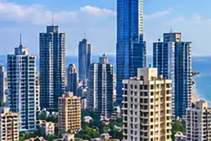 Mumbai city skyline