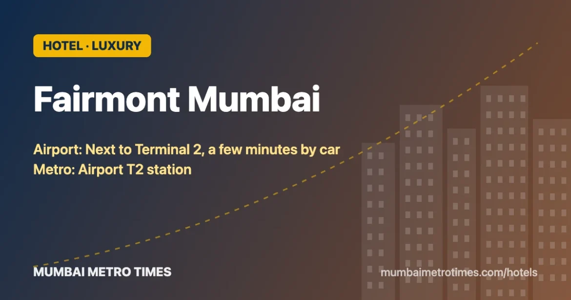 Fairmont Mumbai banner