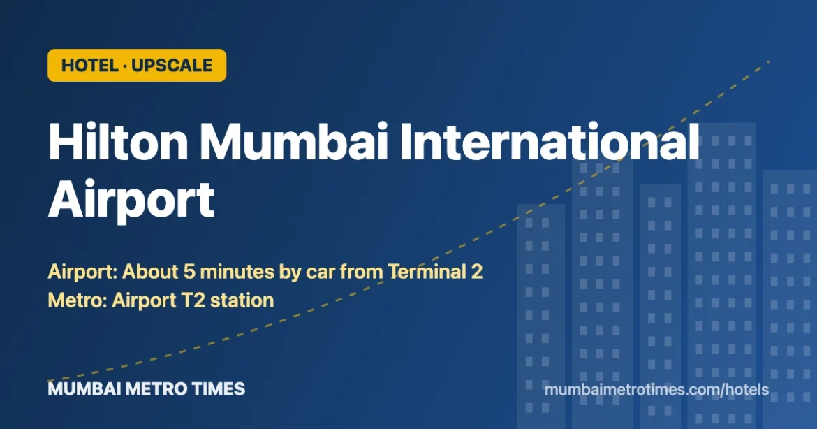 Hilton Mumbai International Airport banner